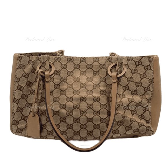 Authentic Gucci Monogram Brown Shoulder Bag - Picture 3 of 11